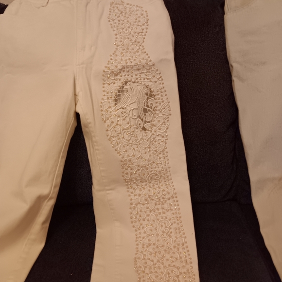 Handmade White Jeans - Picture 2 of 5